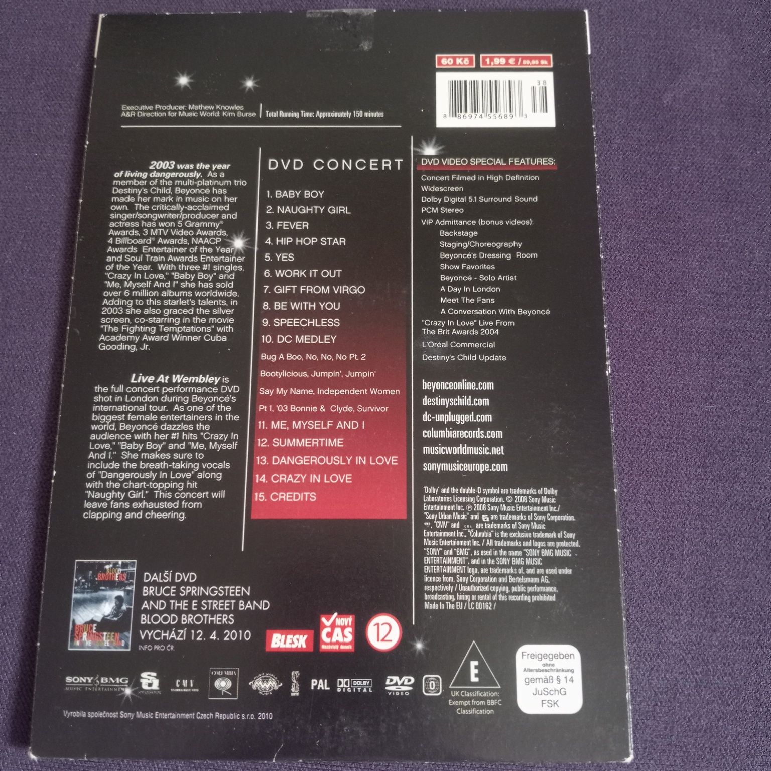 Beyonce Live At Wembley DVD koncert