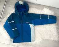 Niebieska kurtka z polarkiem Minimix 122cm
