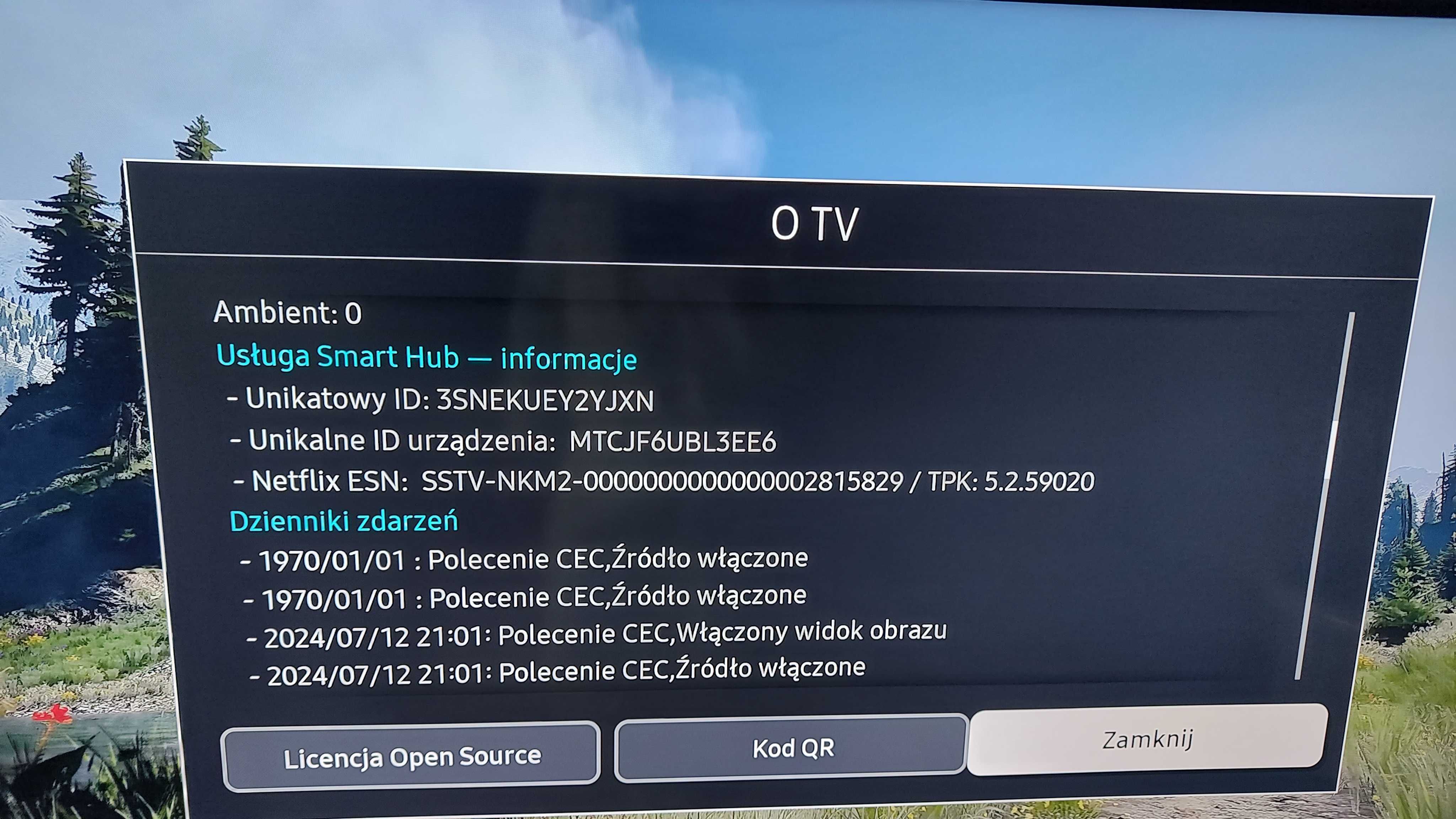 Telewizor Samsung 55" QLED Smart TV 120Hz 4K dual LED jak nowy freesyn