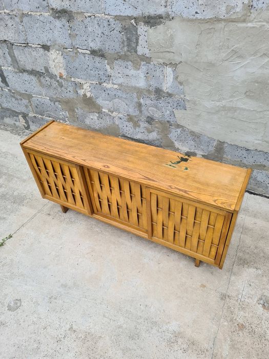 Komoda Hałas lata 60 70 vintage mid century prl cepelia unikat retro