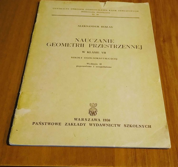 Nauczanie geometrii przestrzennej w klasie VII szkoły ogólnoks  Białas