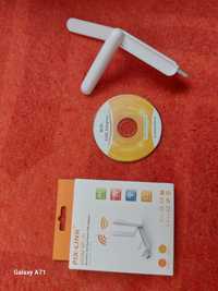 Двохдіапазонний Wi-Fi адаптер Pix-Link LV-UAC03D 600M 2.4/5GHz White