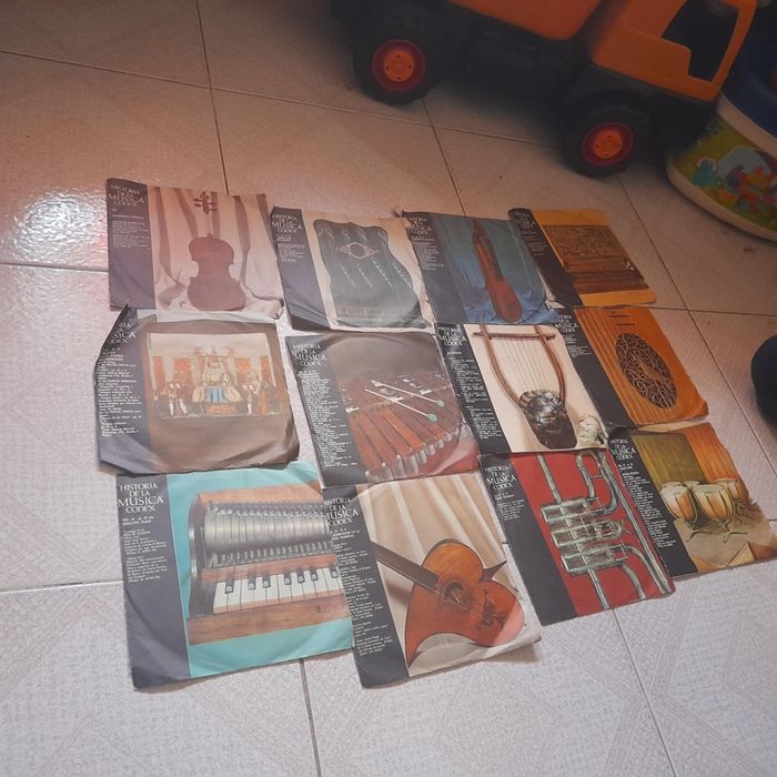 Lote de discos de vinil pequenos