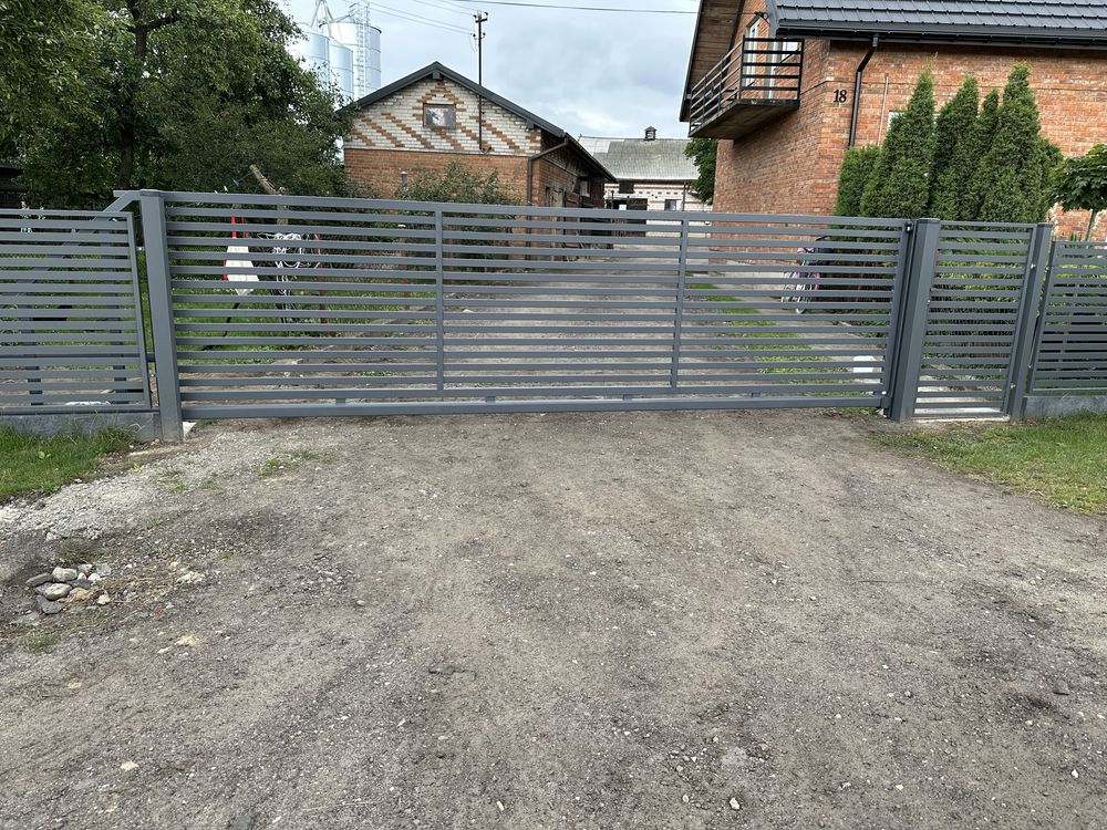 Brama Przesuwna kompletna, gotowa pod automat