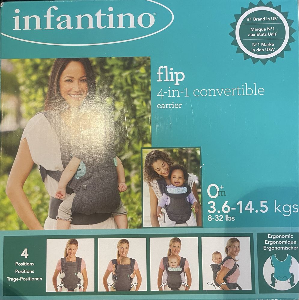 Marsupio para bebe ate aos 14,5 kg. NOVO