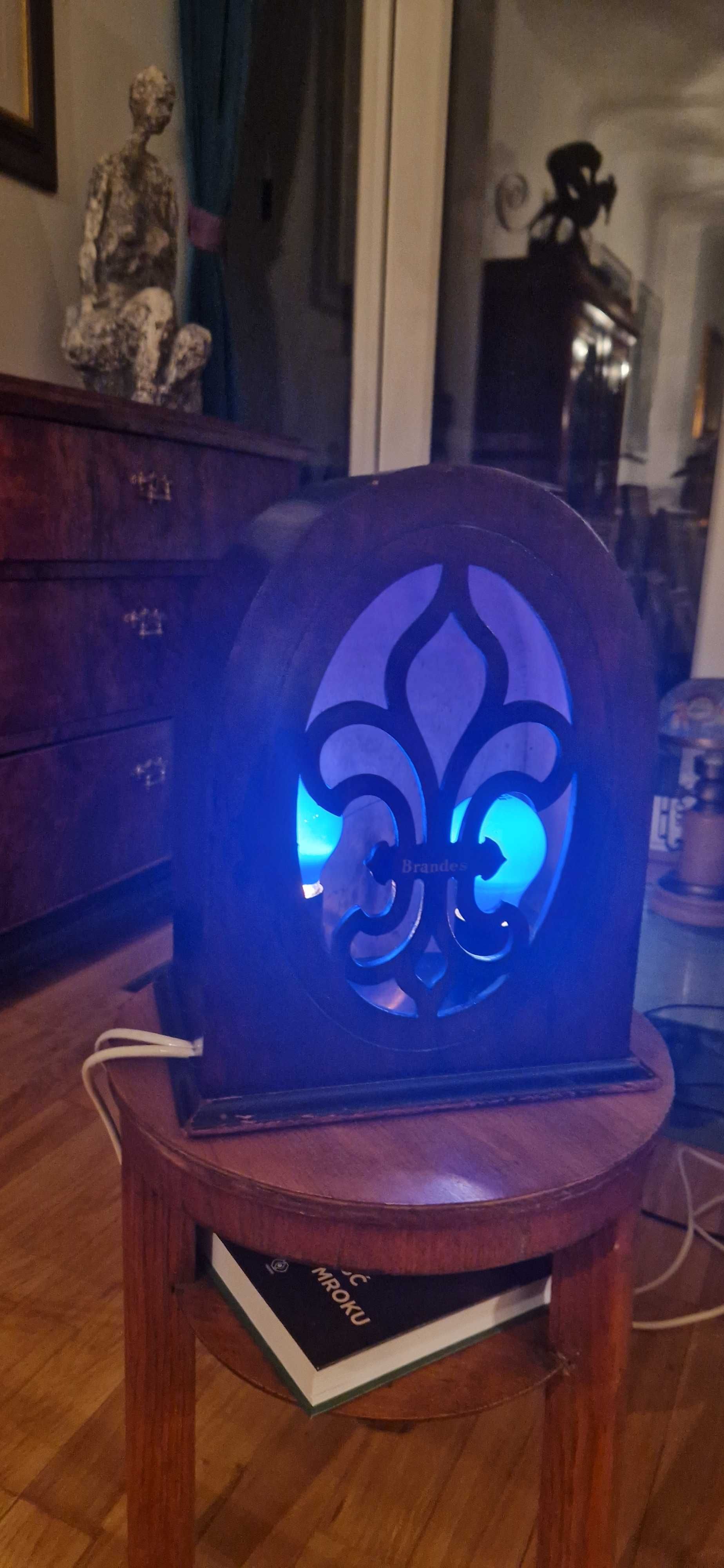 Lampion lampa biedermeier Brandes dekor art deco antyk głośnik unikat
