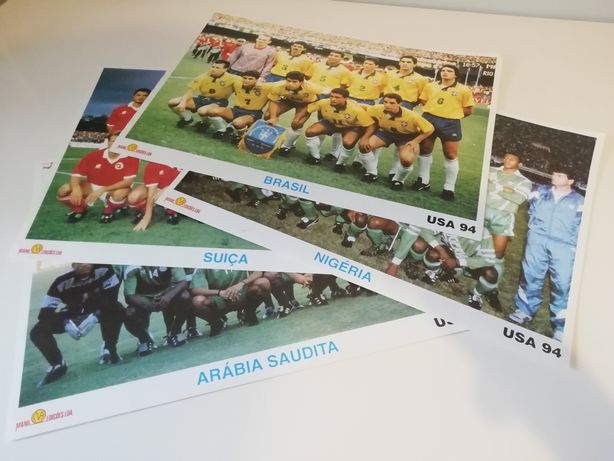 Coleção de calendários e posters Mundial Futebol 94