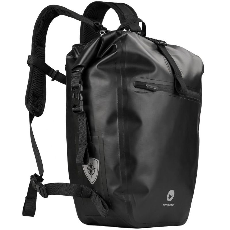 Sakwa Rowerowa Boczna Na Bagażnik Plecak 2W1 Rhinowalk X21669Bk 27L