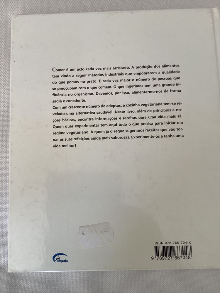 Livro Cozinha Vegetariana