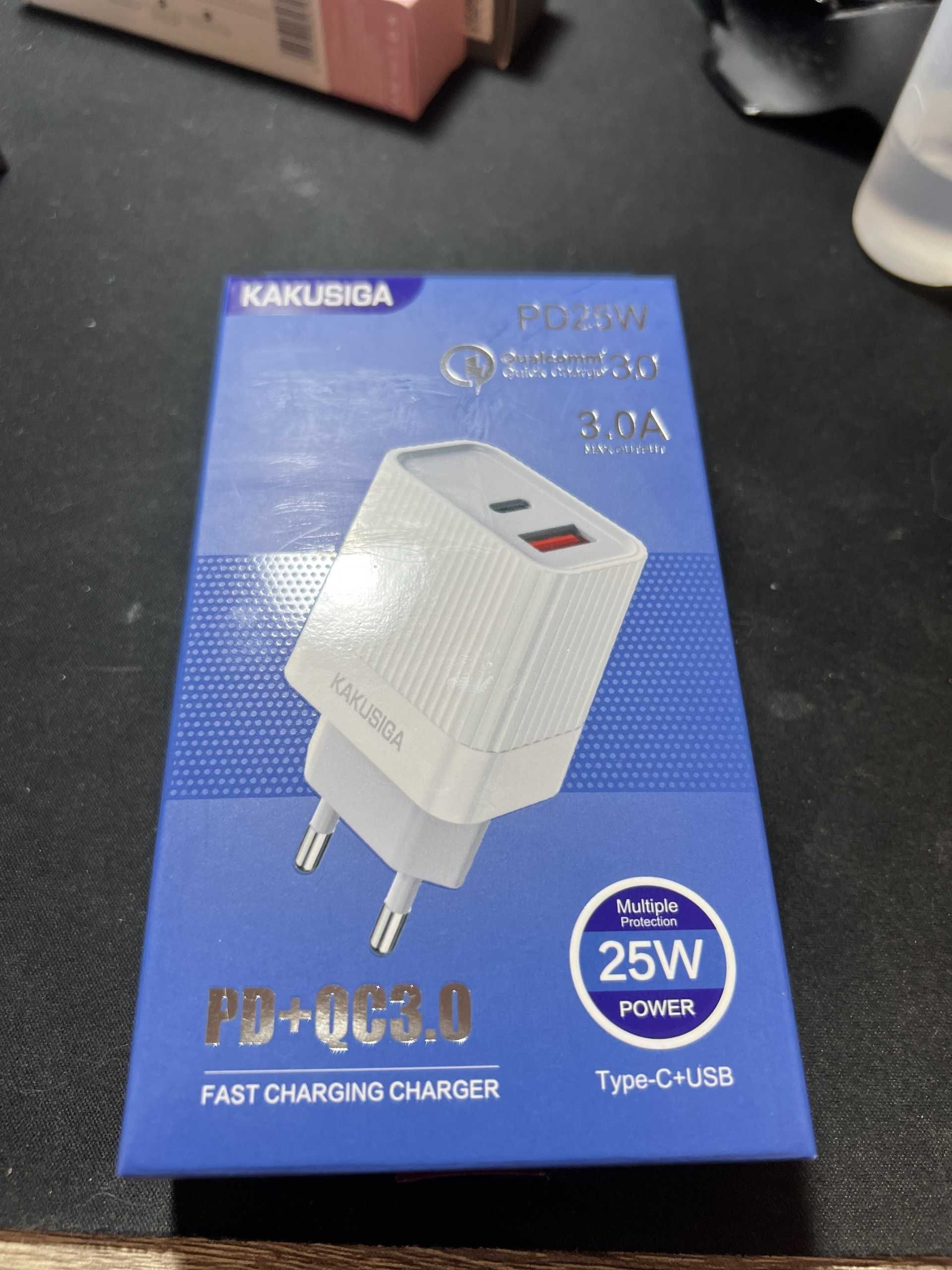 Ładowarka sieciowa 25W typu C i USB-A