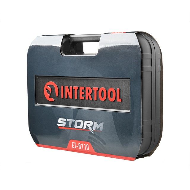 Набор инструментов 110 ед. STORM, 1/2", 1/4", Сr-V INTERTOOL ET-8110