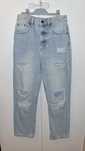 Jasne jeansy z dziurami, rozmiar 34