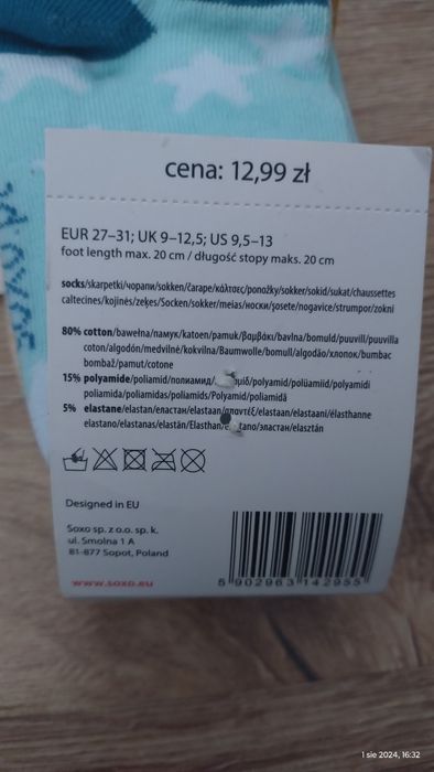 Skarpetki dziecięce