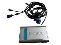 D-Link DKVM-4U – 4-portowy przełącznik KVM USB/VGA z kablami