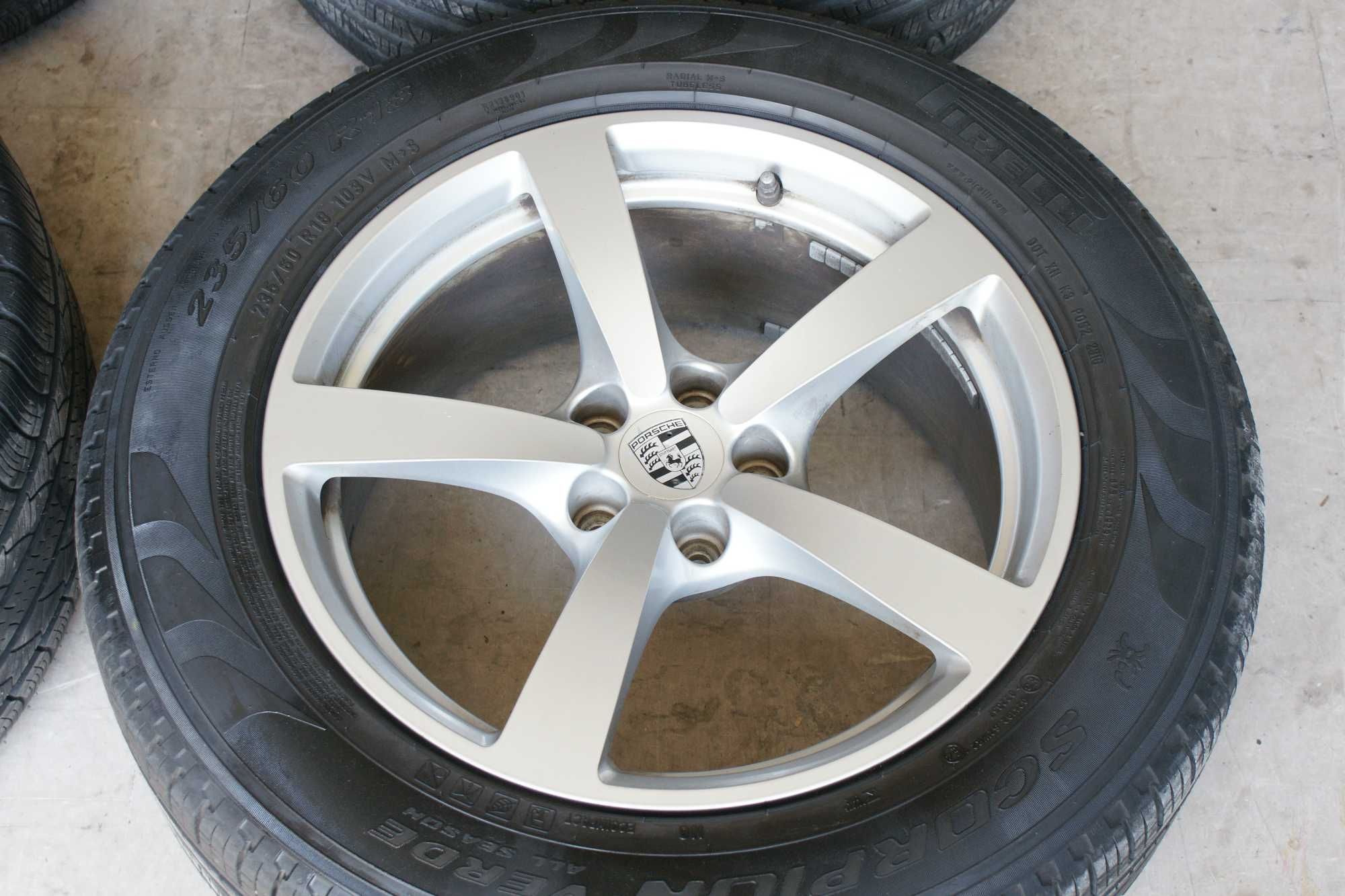 4x Alufelgi alu Porsche Macan 95B 8/9J 5x112 18 cali 235/60 255/55R18