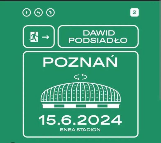 Bilety Koncert Podsiadło Dawid Poznań 15.06.2024 8 sztuk kolo siebie