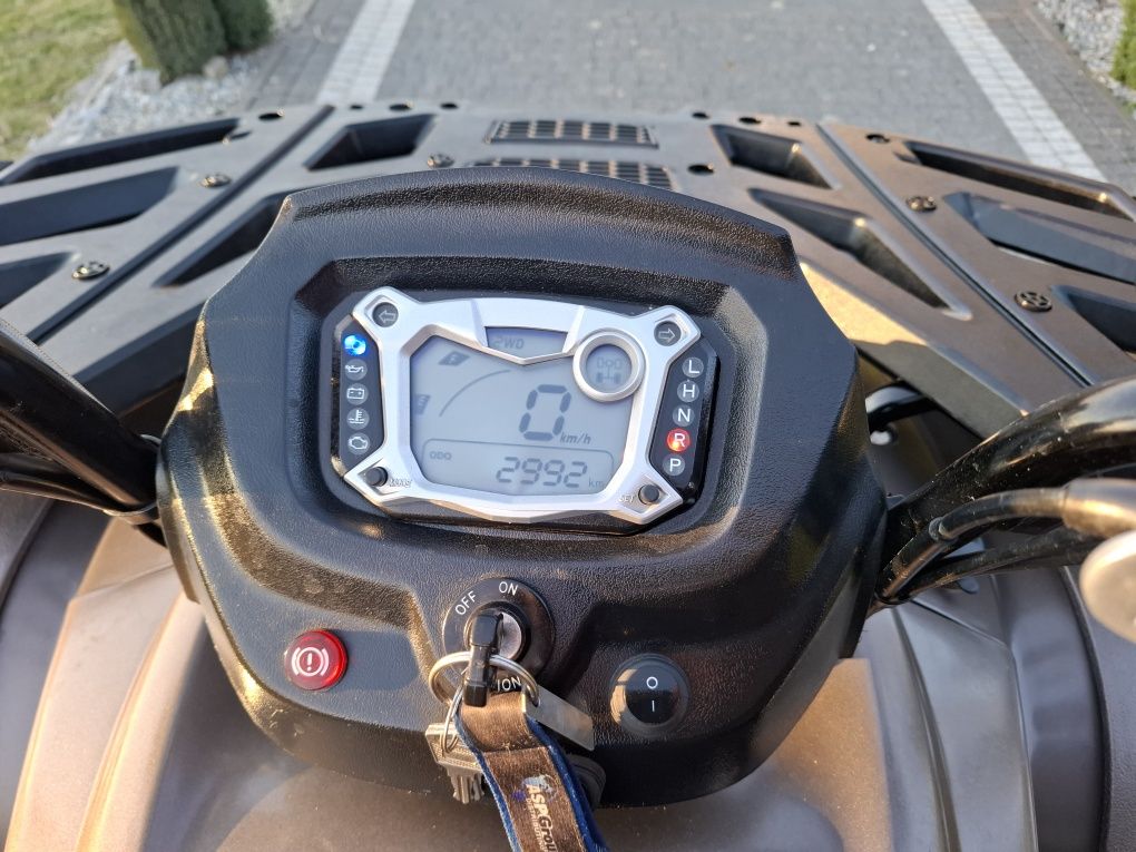 Quad TGB 600 LONG 4x4 wyciągarka hak lampy led