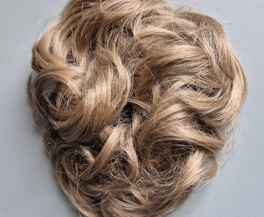 Feshfen Treska z gumową taśmą, kok, gumka do włosów