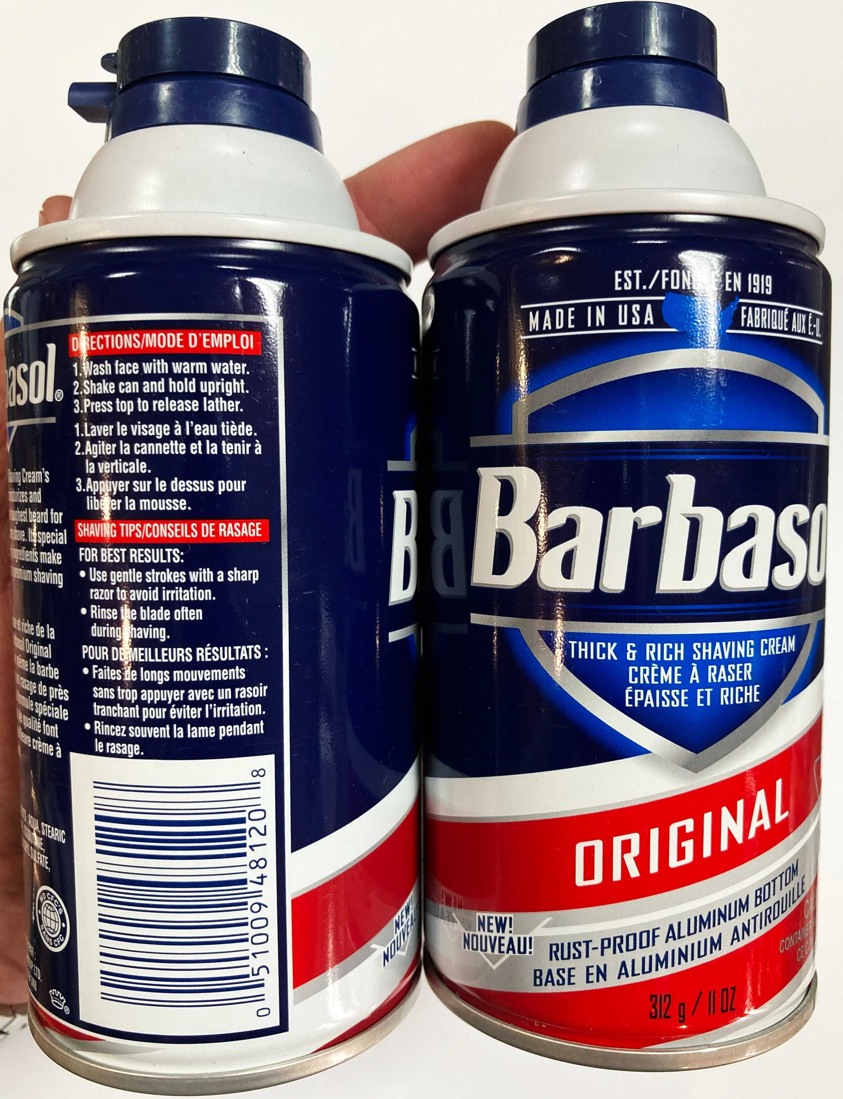 Картриджи 6шт Schick Hydro 5 Sensitive США, Barbasol 6 лезвия, лосьон