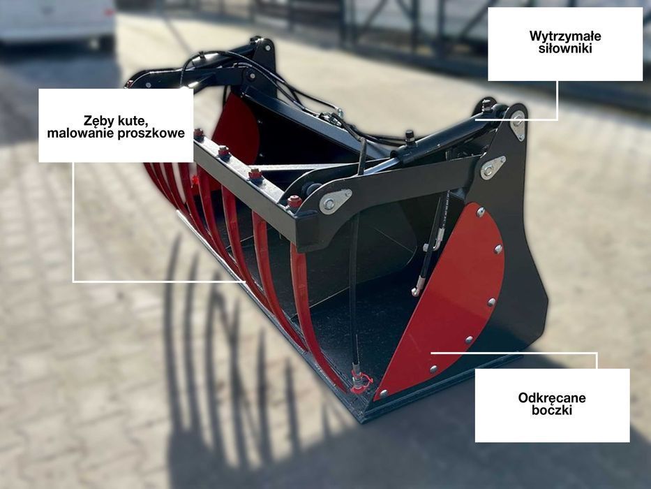 Łyżko Krokodyl Malowany Proszkowo EURO Wzmocniony Mocne Siłowniki