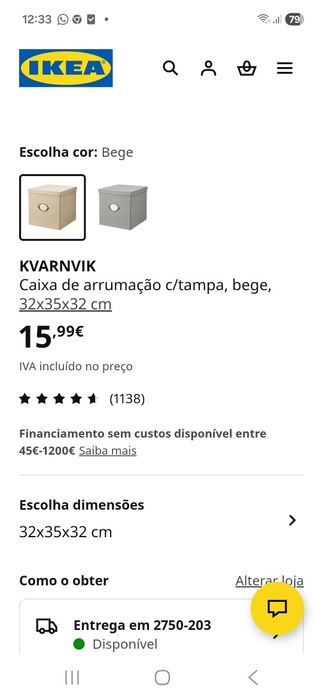 Caixa organizadora com tampa