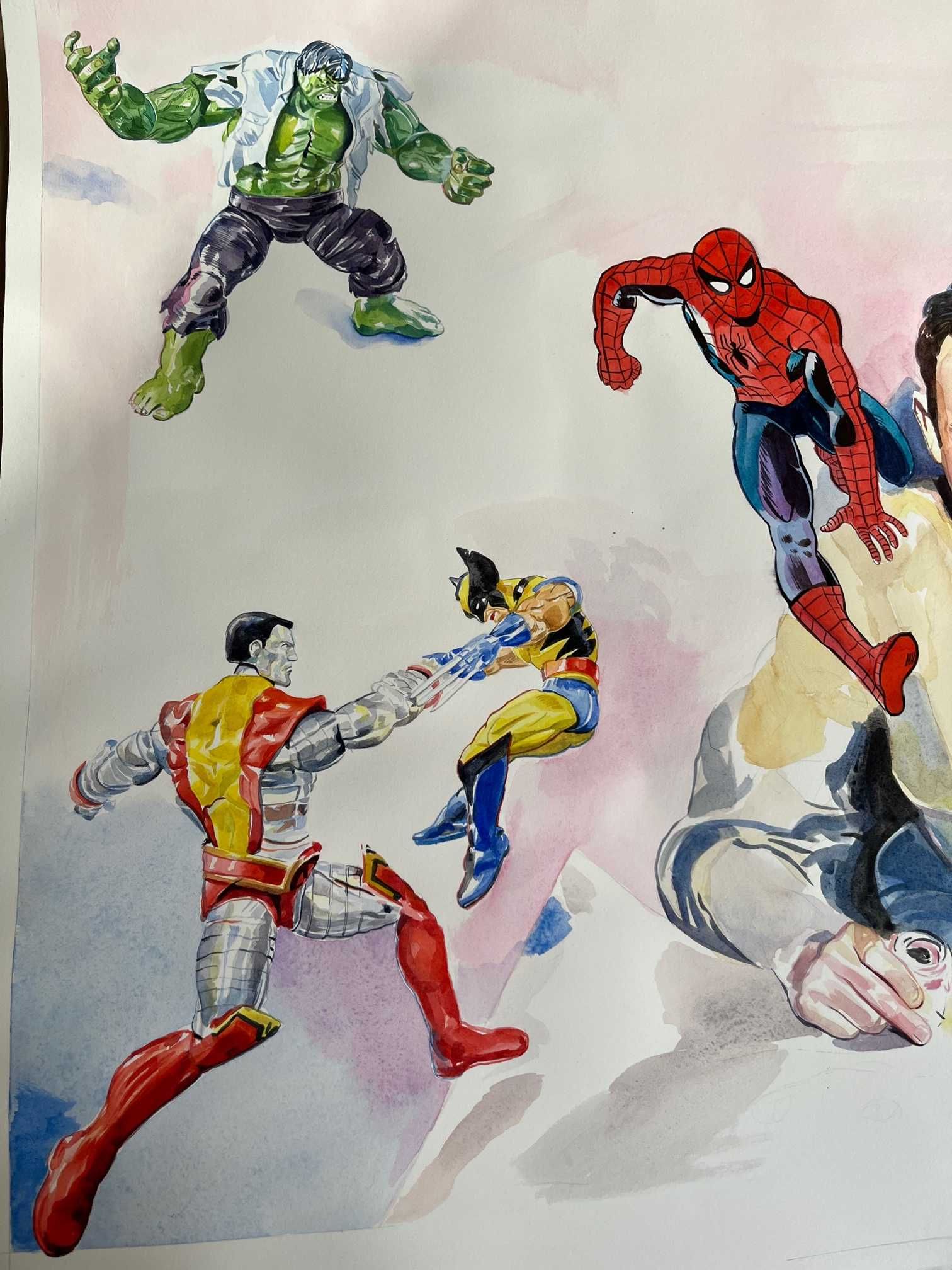 Obraz Marvel ręcznie malowany