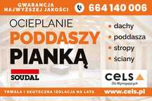Naprawa ocieplenia, remont poddasza, ocieplenie dachu, piana pur