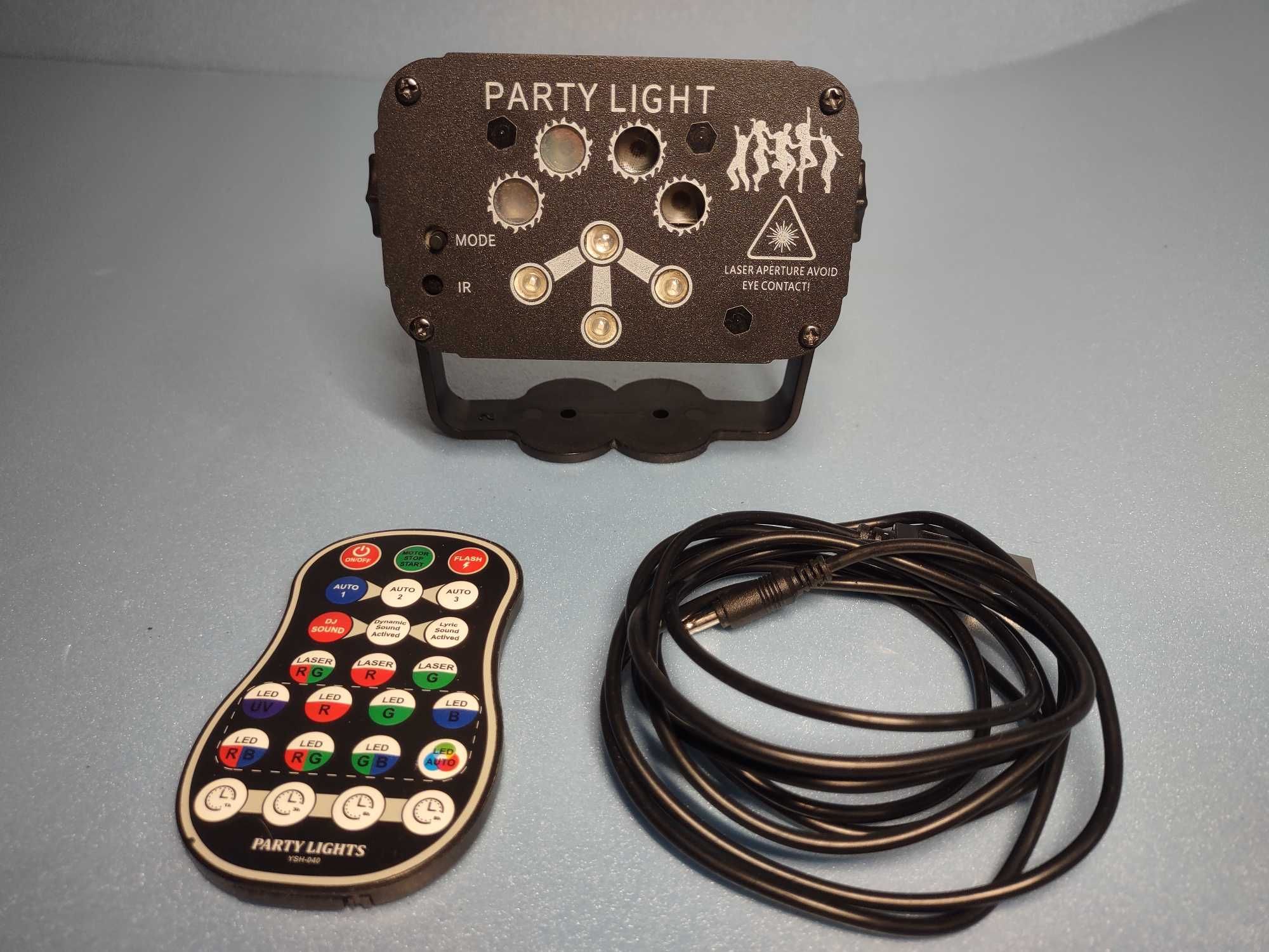 laser/ party light / świeci w rytm muzyki