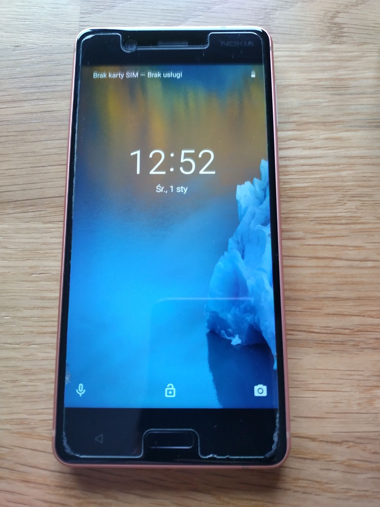 Nokia 5 miedziany aluminiowa uszkodzona