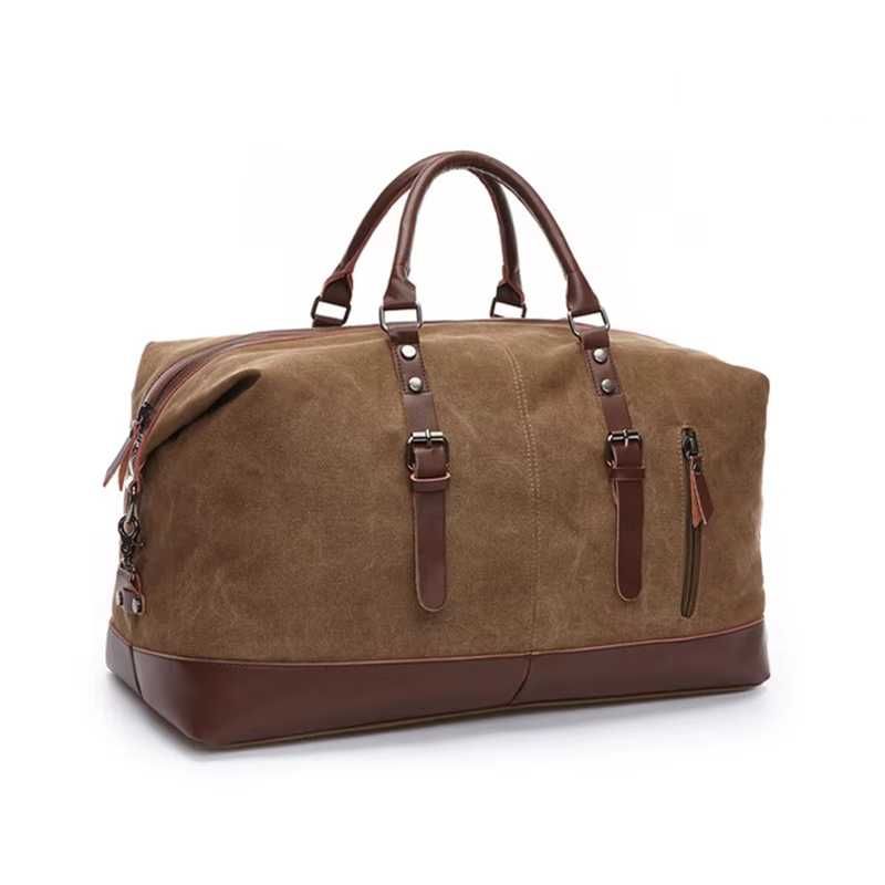 PREMIUM! Elegancka Duża Pojemna Torba Podróżna z Pasem Na Ramie