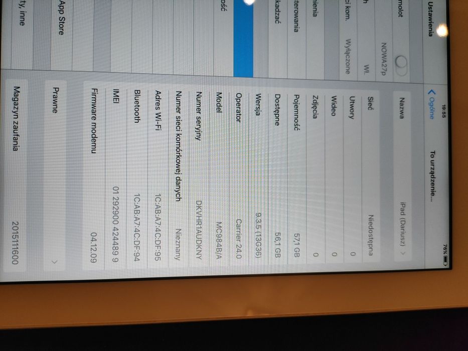 Tablet Apple iPad 2 64 GB