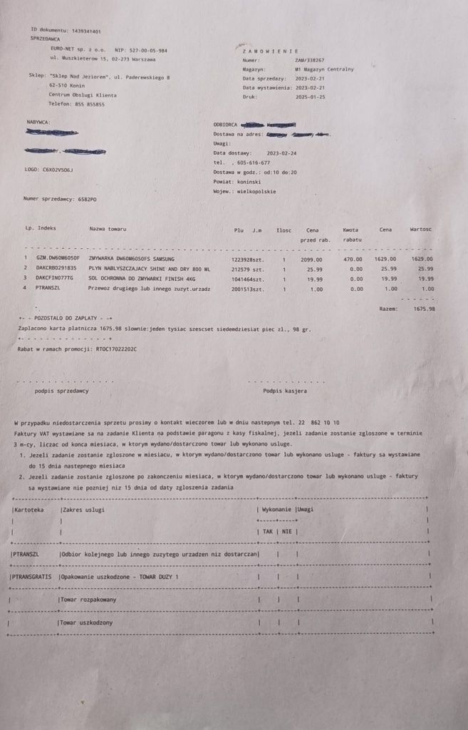 Zmywarka Wolnostojąca Samsung