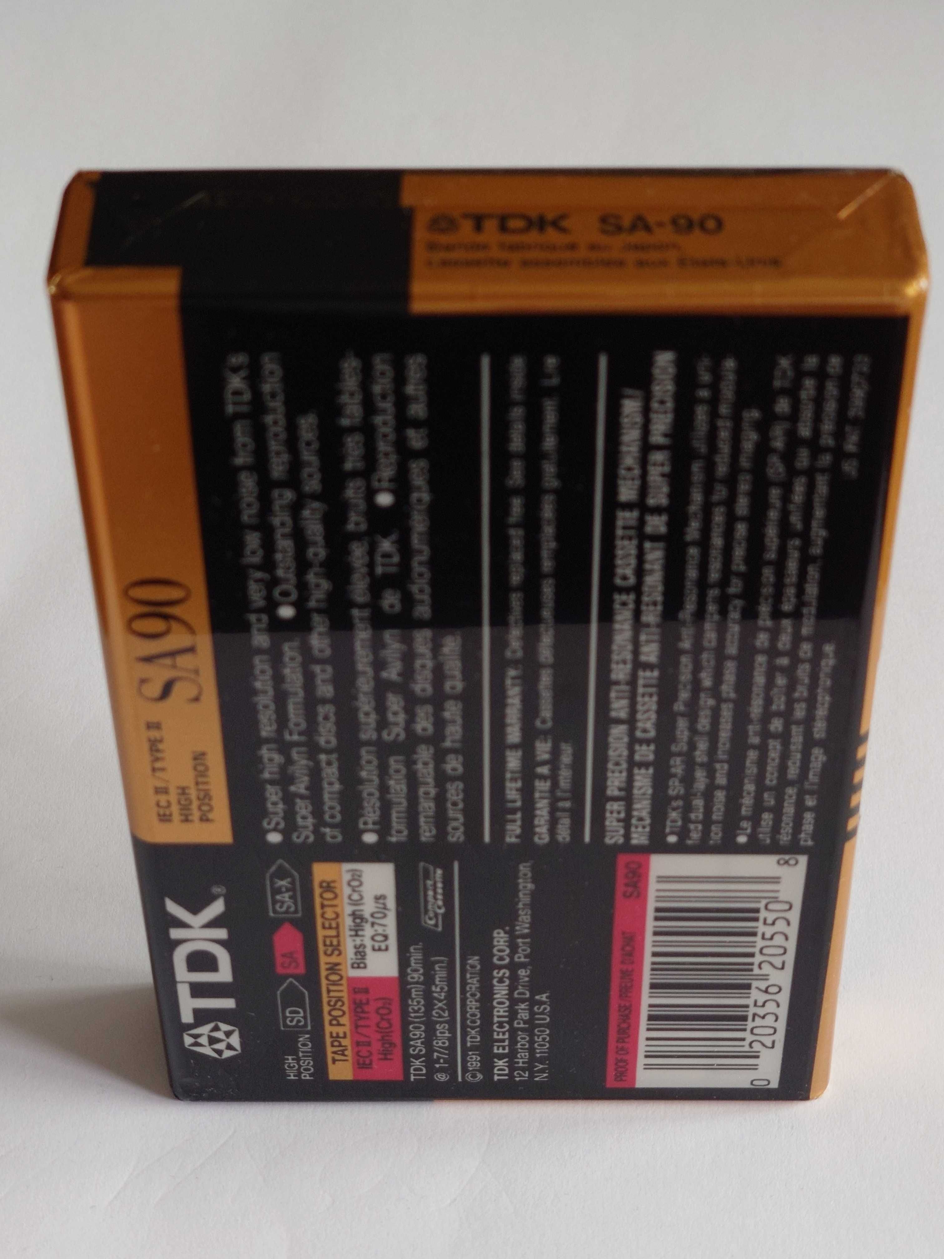 TDK SA 90 model na rok 1991/1992 rynek Amerykański
