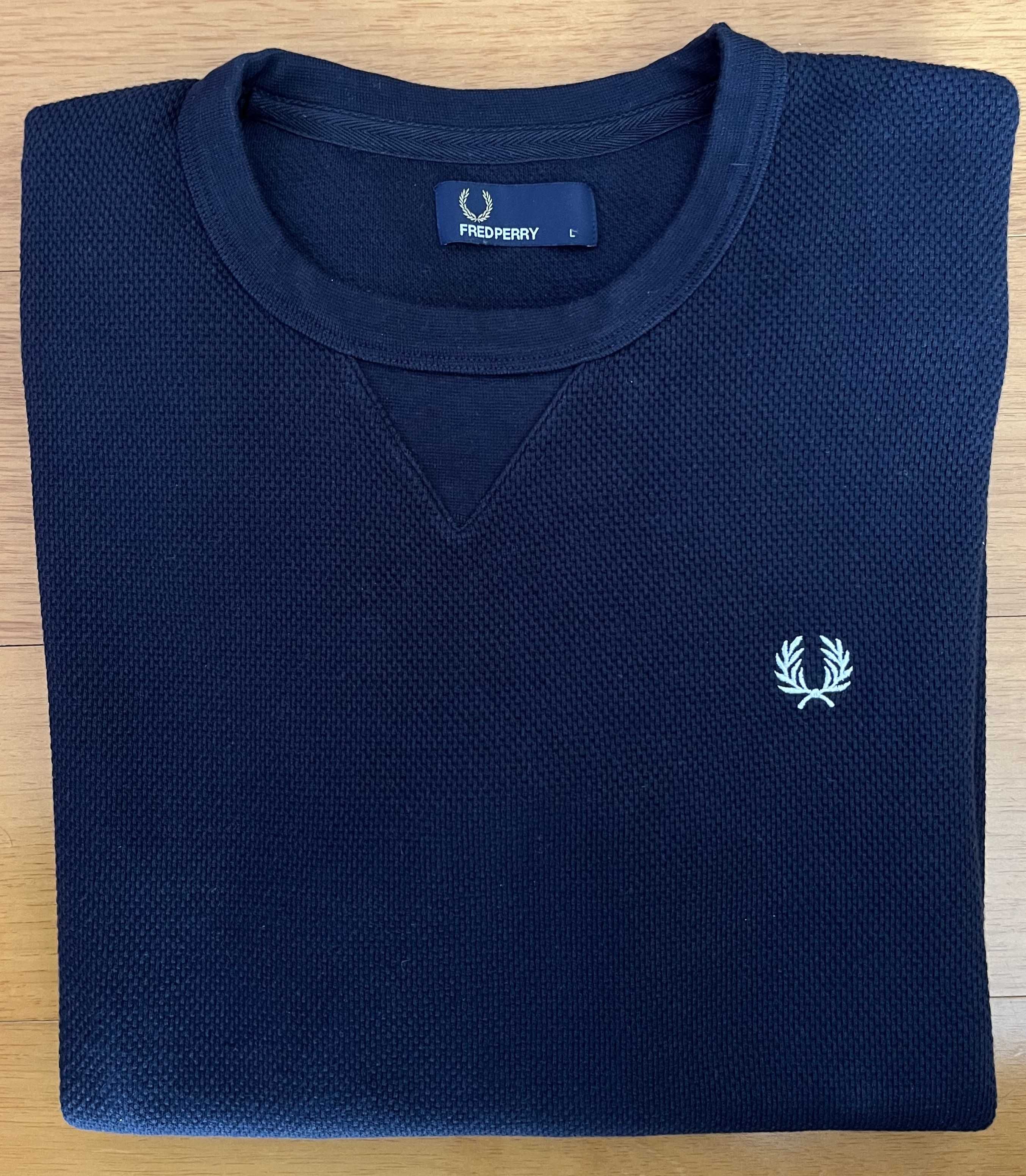 Camisola azul marinho da Fred Perry - Homem - Tamanho L