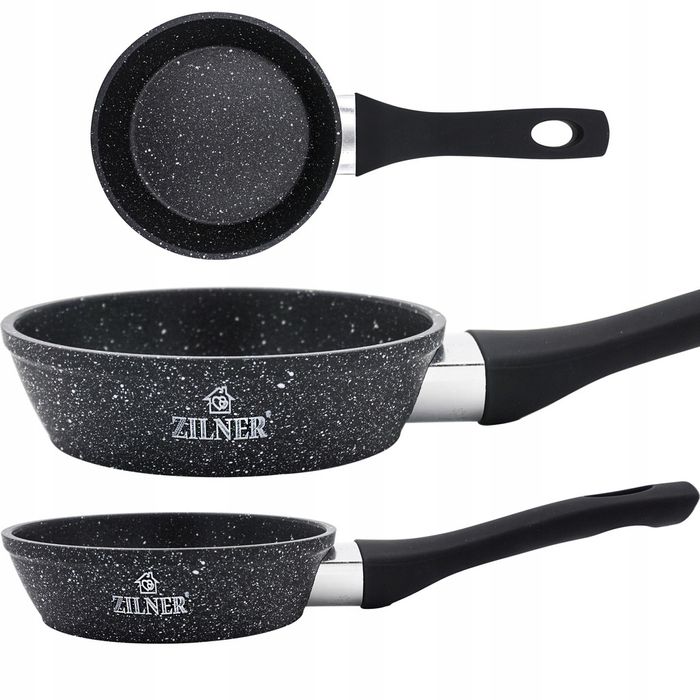 solidna patelnia głęboka powłoka marmurek śr.20cm