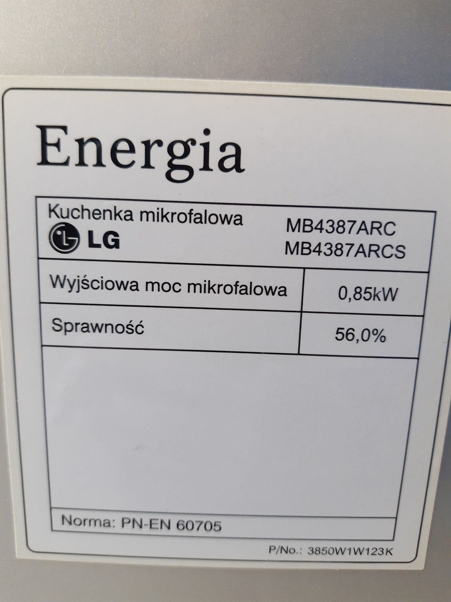 Mikrofala LG, kuchenka mikrofalowa