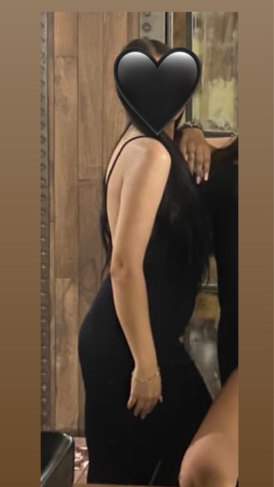 Женское черное платье