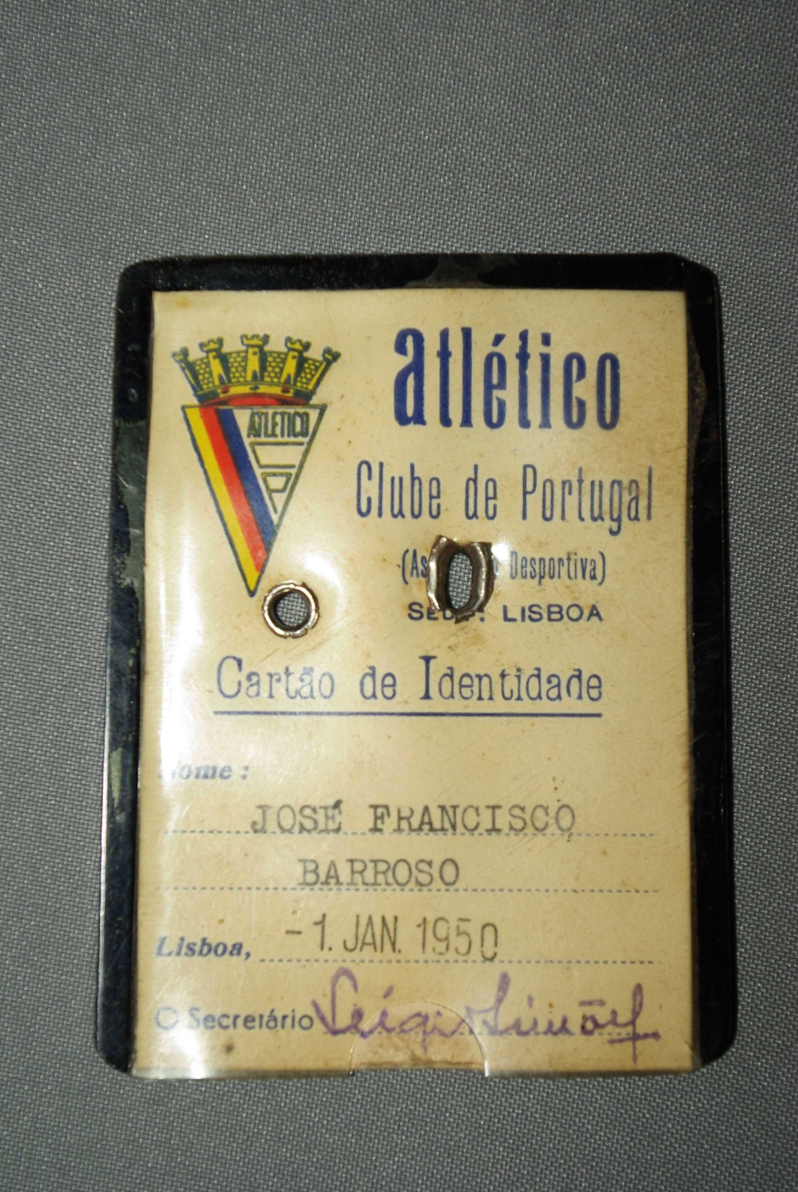 Cartao de sócio do Atlético Clube de Portugal, 1950