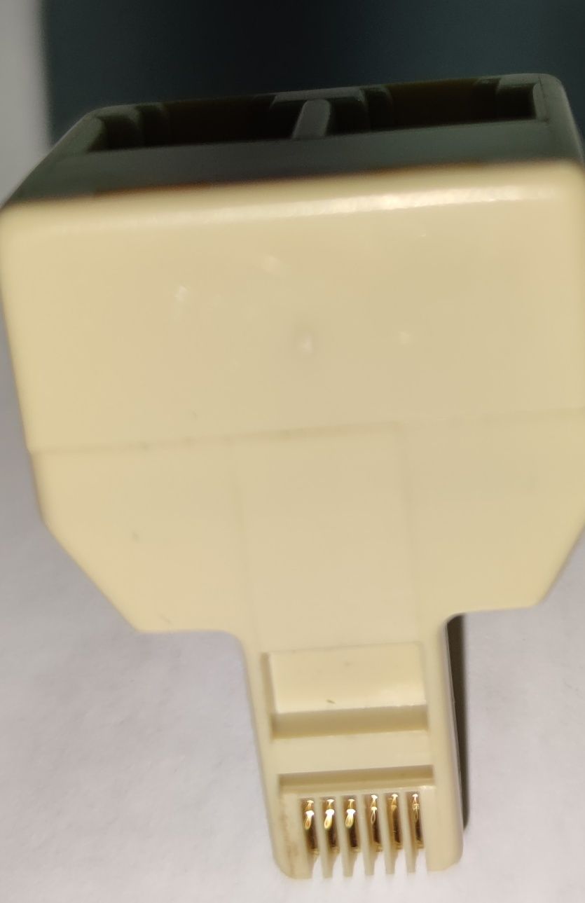 Adaptador Saída Dupla 6P6C (RJ12) - 6 Vias novo - REF 2091
