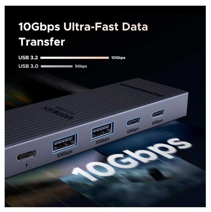 USB-хаб Ugreen Revodok Usb Hub 6 in 1