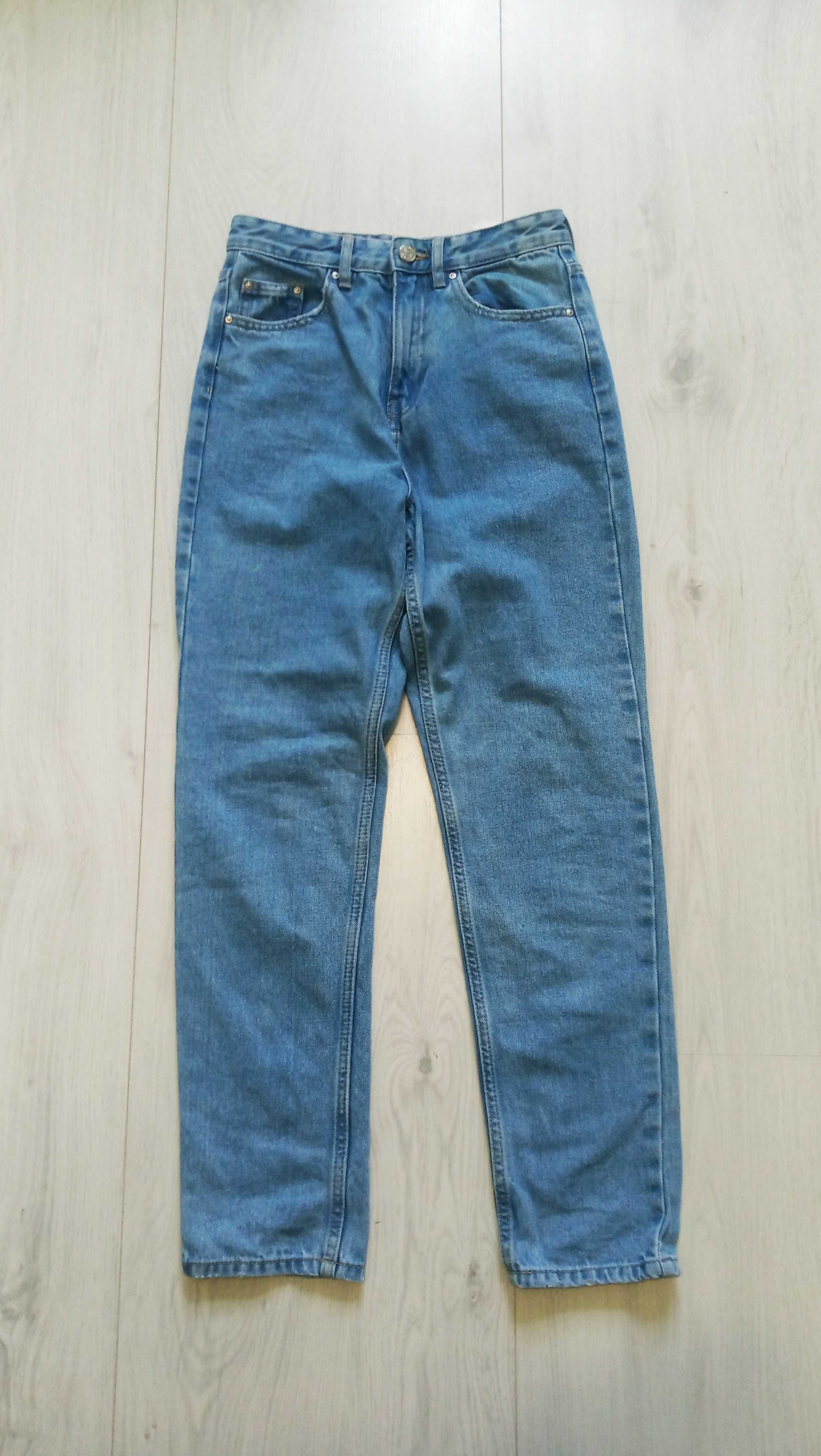 Sinsay Mom- Fit jeansy niebieskie r.34