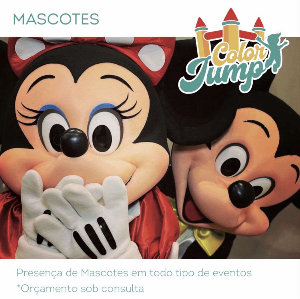 Mascotes Mickey e Minnie