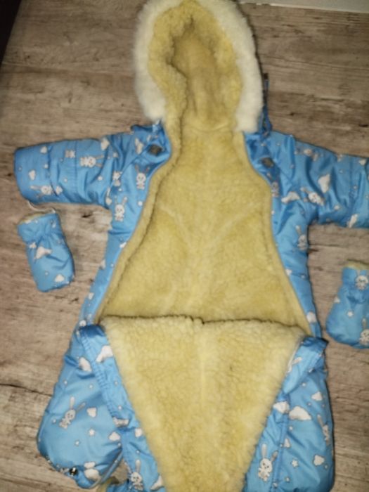 Зимовий комбінезон - трансформер для малюка, від 0 до 1.5 років