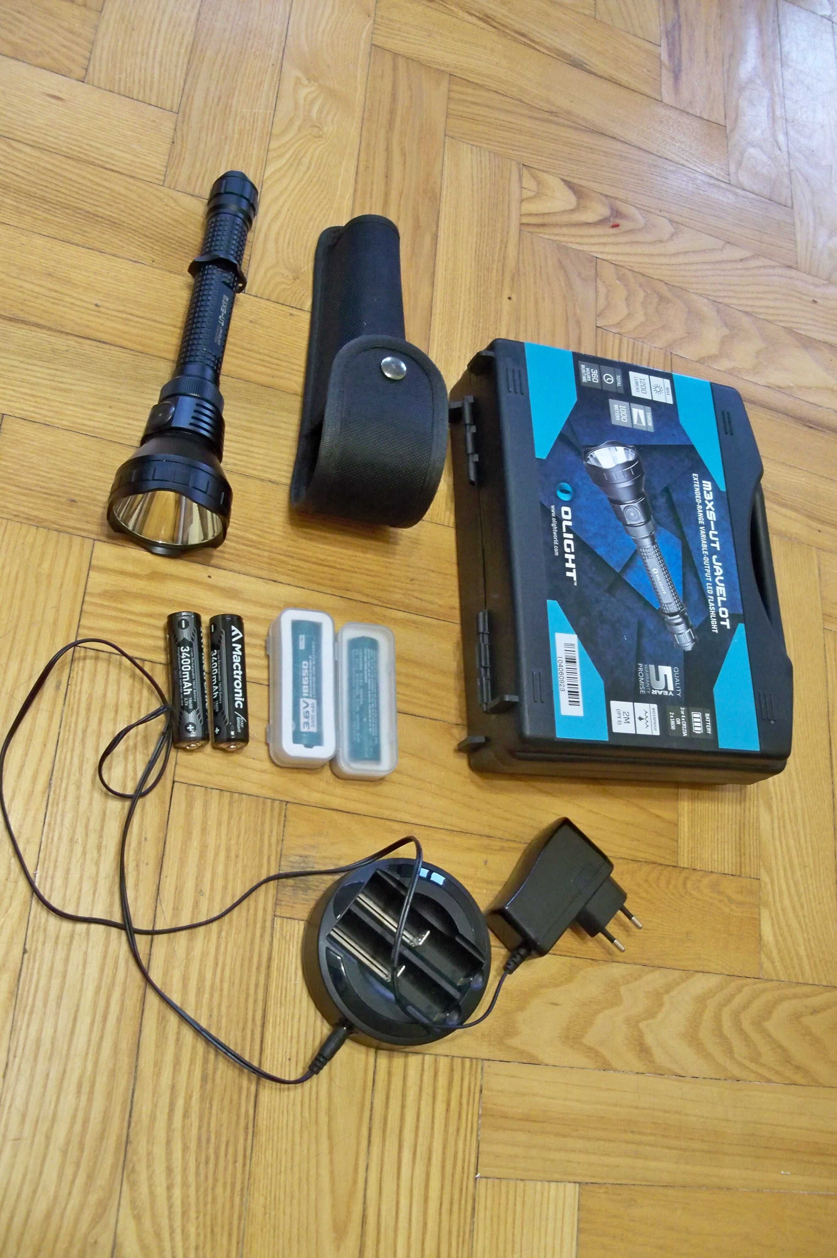 Latarka Olight M3XS-UT Javelot Ładowarka akumulatory NAJLEPSZA