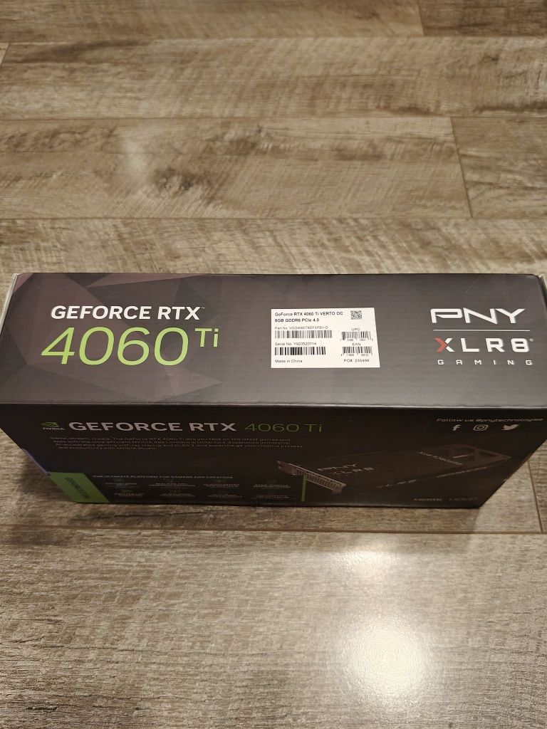 Nowa karta graficzna PNY GeForce RTX 4060 Ti  8Gb Verto OC
