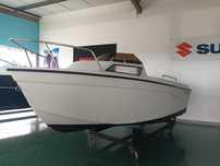 Barco ARGUS 4.30 com o motor TOHATSU 30HP com arranque elétrico