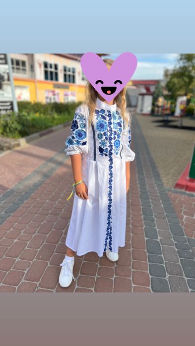 Сукня вишиванка скиба 158 см