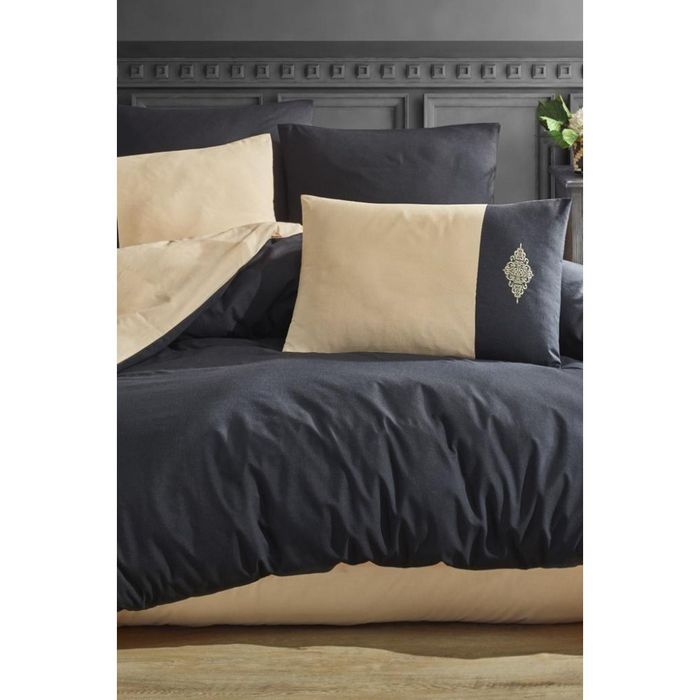 Постельное белье Carabella ранфорс с вышивкой евро