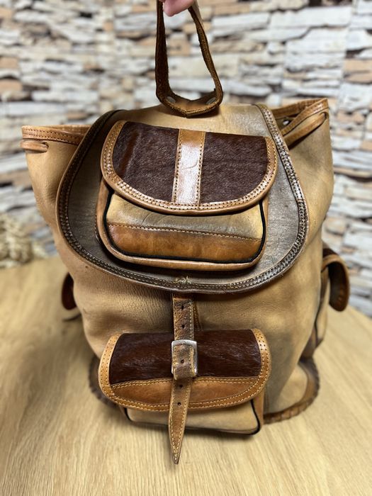 Кожаный рюкзак ручной работы