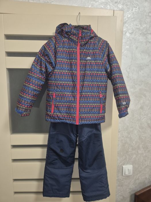 Зимовий комплект лижна тепла куртка та зимові штани 116-122 Trespass O